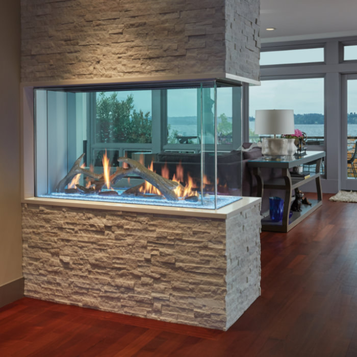 DaVinci Custom Pier Linear Fireplace 1