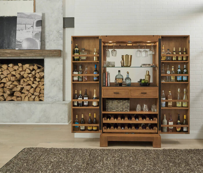 American Heritage Alta Wine & Spirit Cabinet