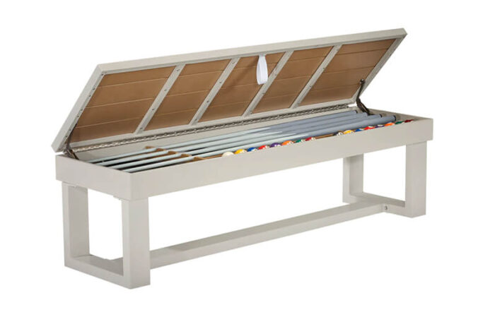 American Heritage Lanai Outdoor Full Set Pool Table (Oyster Grey)