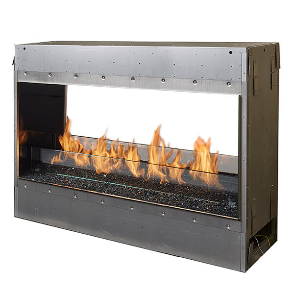 Fire Garden - 6424 Outdoor Linear See-Thru Gas Fireplace